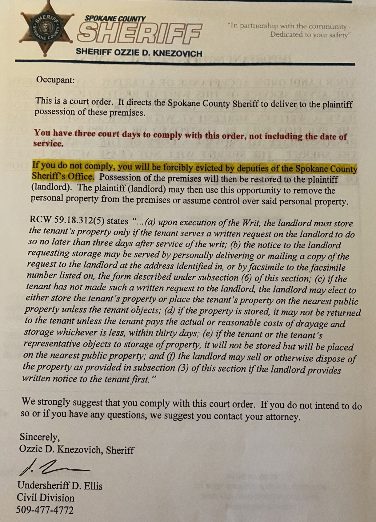 "It's scary. We need to feed our kids" -- North Spokane hotel employees not paid, building hit with eviction notice